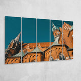 Krakow, Krakow Old Town 5 Panels B,Large Canvas,Canvas Prints Wall Art Home Decor