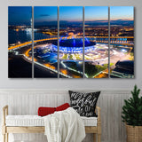 Krestovsky Stadium Saint petersburg, Stadium Canvas, Sport Art, Gift for him, Multi Panels B, Canvas Prints Wall Art Decor