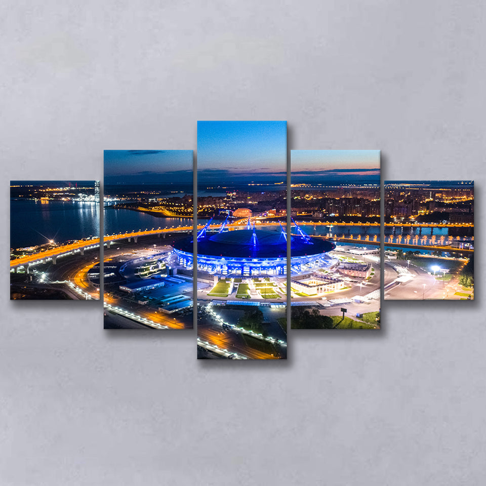 Krestovsky Stadium Saint petersburg, Stadium Canvas, Sport Art, Large Canvas, Multi Panels, Canvas Prints Wall Art Decor