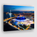 Krestovsky Stadium Saint petersburg, Stadium Canvas, Sport Art, Gift for him, Fan Gift, Canvas Prints Wall Art Decor