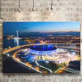 Krestovsky Stadium Saint petersburg, Stadium Canvas, Sport Art, Gift for him, Fan Gift, Canvas Prints Wall Art Decor