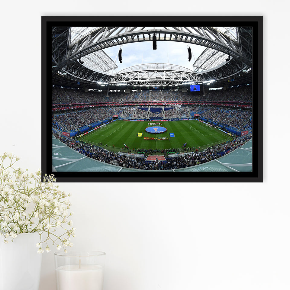 Krestovsky Stadium, Stadium Canvas, Sport Art, Gift for him, Framed Canvas Prints Wall Art Decor, Framed Picture