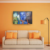 Krishna With Peacock Acrylic Print - Art Prints, Acrylic Wall Art, Acrylic Photo, Wall Decor