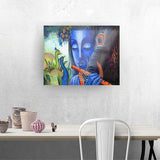 Krishna With Peacock Acrylic Print - Art Prints, Acrylic Wall Art, Acrylic Photo, Wall Decor