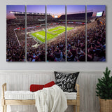 Kyle Field Scaled, Stadium Canvas, Sport Art, Gift for him, Multi Panels B, Canvas Prints Wall Art Decor
