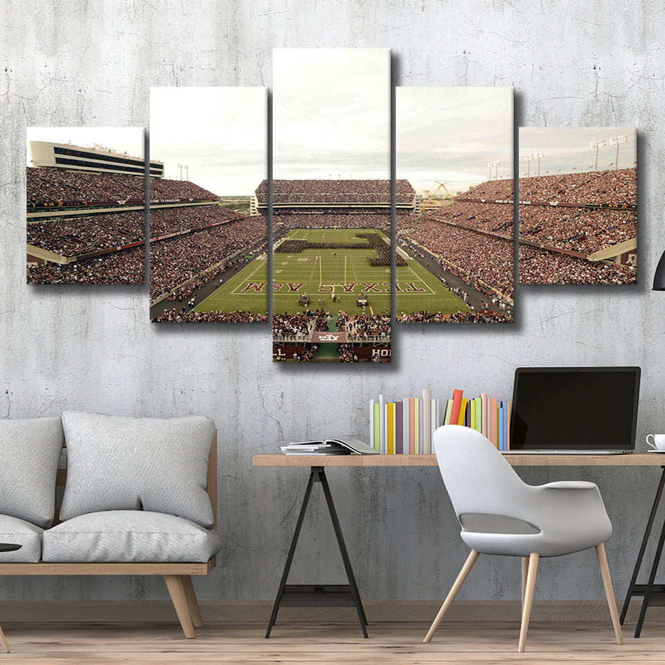 Kyle Field, Stadium Canvas, Sport Art, Large Canvas, Multi Panels, Canvas Prints Wall Art Decor