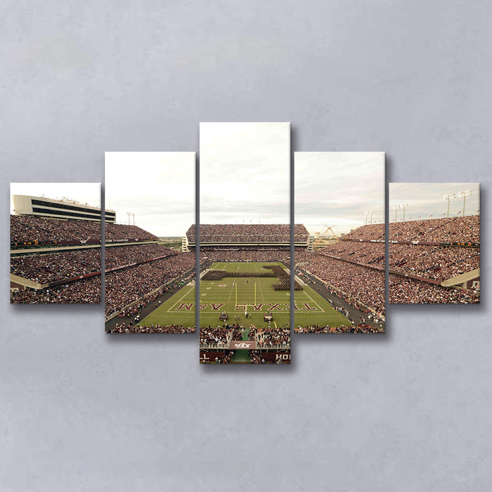 Kyle Field, Stadium Canvas, Sport Art, Large Canvas, Multi Panels, Canvas Prints Wall Art Decor