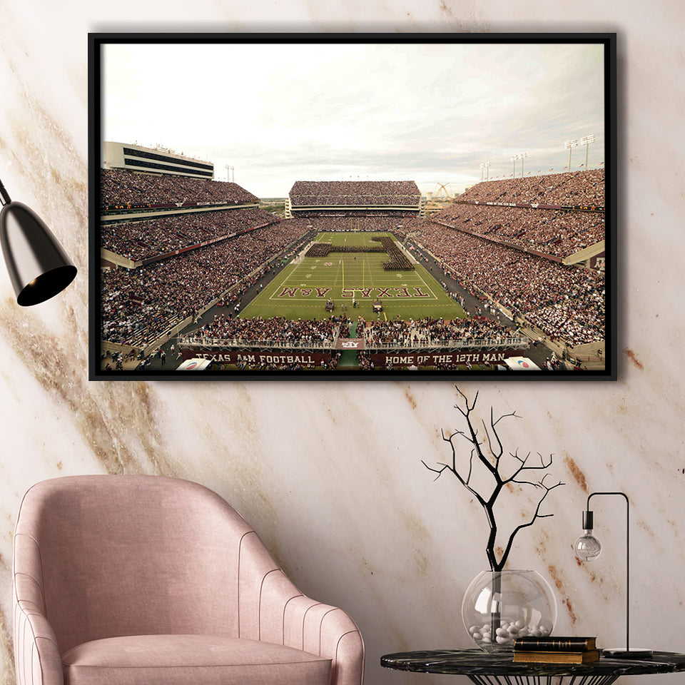 Kyle Field, Stadium Canvas, Sport Art, Gift for him, Framed Canvas Prints Wall Art Decor, Framed Picture