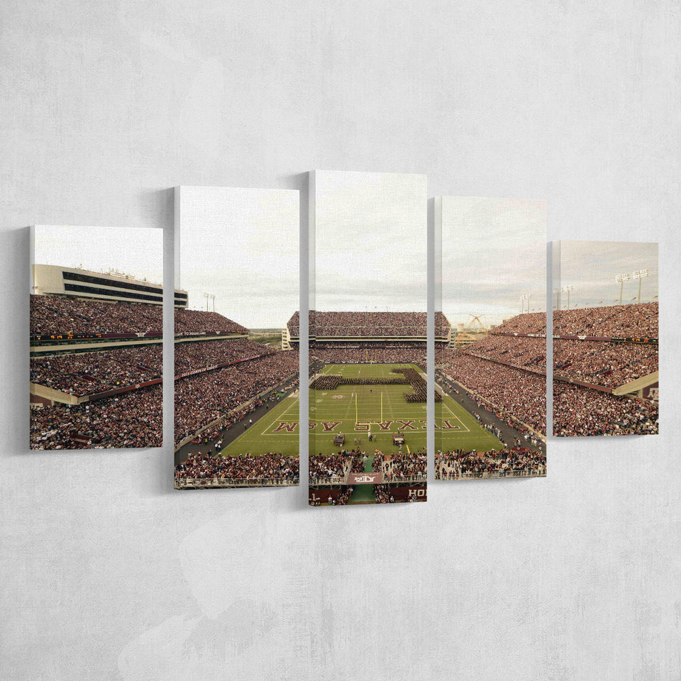 Kyle Field, Stadium Canvas, Sport Art, Large Canvas, Multi Panels, Canvas Prints Wall Art Decor
