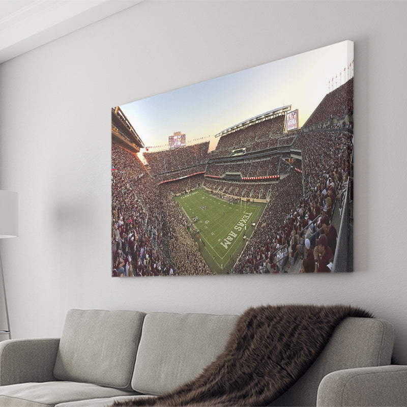 Kyle Field Stadium Canvas Prints Texas AM Aggies Wall,Sport Stadium Art Prints, Fan Gift, Wall Decor