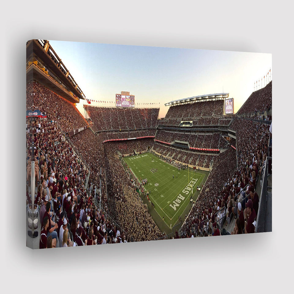 Kyle Field Stadium Canvas Prints Texas AM Aggies Wall,Sport Stadium Art Prints, Fan Gift, Wall Decor
