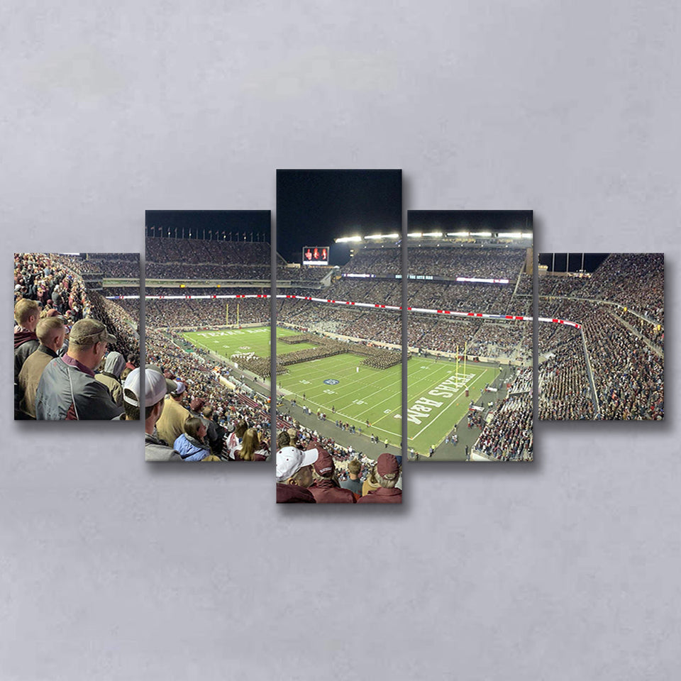 Kyle Field Stadium Wall Art Texas AM Aggies,Multi Panels,Sport Stadium Art Prints, Fan Gift