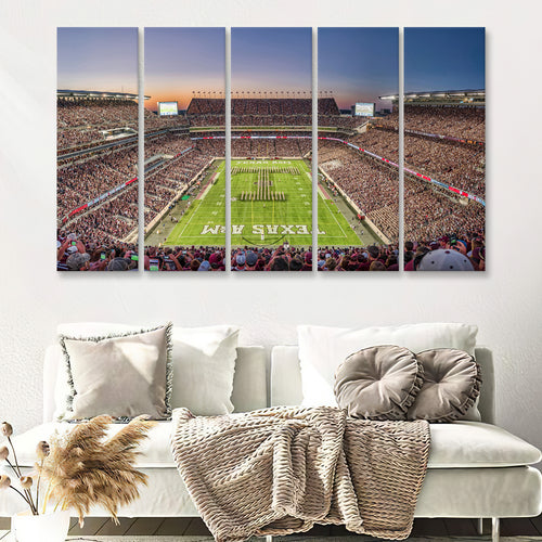 Kyle Field Texas 5 Pieces B Canvas Prints Wall Art - Painting Canvas, Multi Panels,5 Panel, Wall Decor