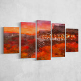 Kyoto Japan Kiyomizudera Temple 5 Pieces Mixed Canvas Prints Wall Art Home Decor