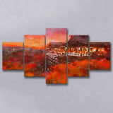 Kyoto Japan Kiyomizudera Temple 5 Pieces Mixed Canvas Prints Wall Art Home Decor