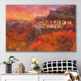 Kyoto Japan Kiyomizudera Temple City Art Watercolor Canvas Prints Wall Art Home Decor, Large Canvas