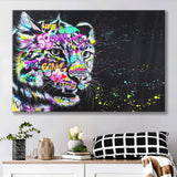 Leopard Graffiti Canvas Prints Wall Art Decor - Painting Canvas, Home Decor, Art Print, Art For Sale