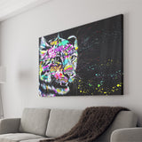 Leopard Graffiti Canvas Prints Wall Art Decor - Painting Canvas, Home Decor, Art Print, Art For Sale
