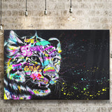 Leopard Graffiti Canvas Prints Wall Art Decor - Painting Canvas, Home Decor, Art Print, Art For Sale