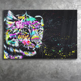 Leopard Graffiti Canvas Prints Wall Art Decor - Painting Canvas, Home Decor, Art Print, Art For Sale