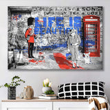 Life Is Beautiful Funny Queen Graffiti Art Canvas Prints Wall Art Decor - Painting Canvas, Home Decor, Art Print, Art For Sale