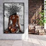 Lost In Words Framed Canvas Prints Wall Art Home Decor - Painting Canvas,Black Frame, Ready to hang