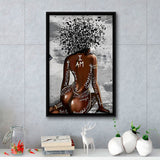 Lost In Words Framed Canvas Prints Wall Art Home Decor - Painting Canvas,Black Frame, Ready to hang