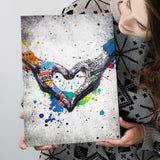 Love Heart Graffiti Art Canvas Prints Wall Art Decor - Painting Canvas, Home Decor, Art Print, Art For Sale