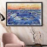 LSU Tigers Tiger Stadium Watercolor, Sport Art Prints Fan Gift, Framed Canvas Prints Wall Art Decor