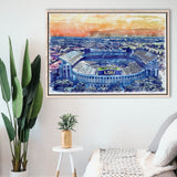 LSU Tigers Tiger Stadium Watercolor, Sport Art Prints Fan Gift, Framed Canvas Prints Wall Art Decor
