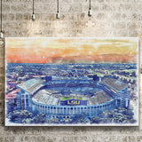 LSU Tigers Tiger Stadium Watercolor, Sport Art Prints Fan Gift, Canvas Prints Wall Art Decor