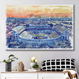 LSU Tigers Tiger Stadium Watercolor, Sport Art Prints Fan Gift, Canvas Prints Wall Art Decor