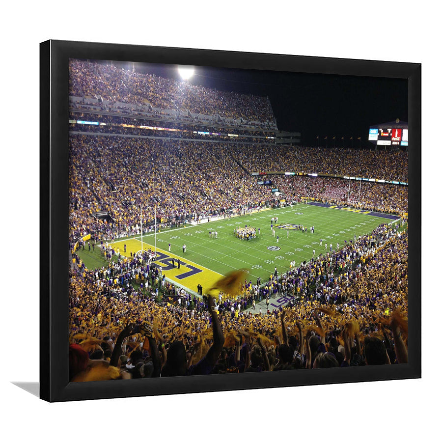 LSU Tigers Stadium Art Prints Tiger Stadium Wall Art Louisiana V1,Sport Stadium Art Prints, Fan Gift, Wall Decor