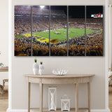 LSU Tigers Stadium Canvas Prints Tiger Stadium Wall Art Louisiana V1,Multi Panels B,Sport Stadium Art Prints, Fan Gift