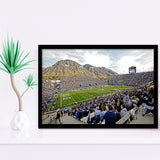 LaVell Edwards Stadium, Stadium Canvas, Sport Art, Gift for him, Framed Art Prints Wall Art Decor, Framed Picture