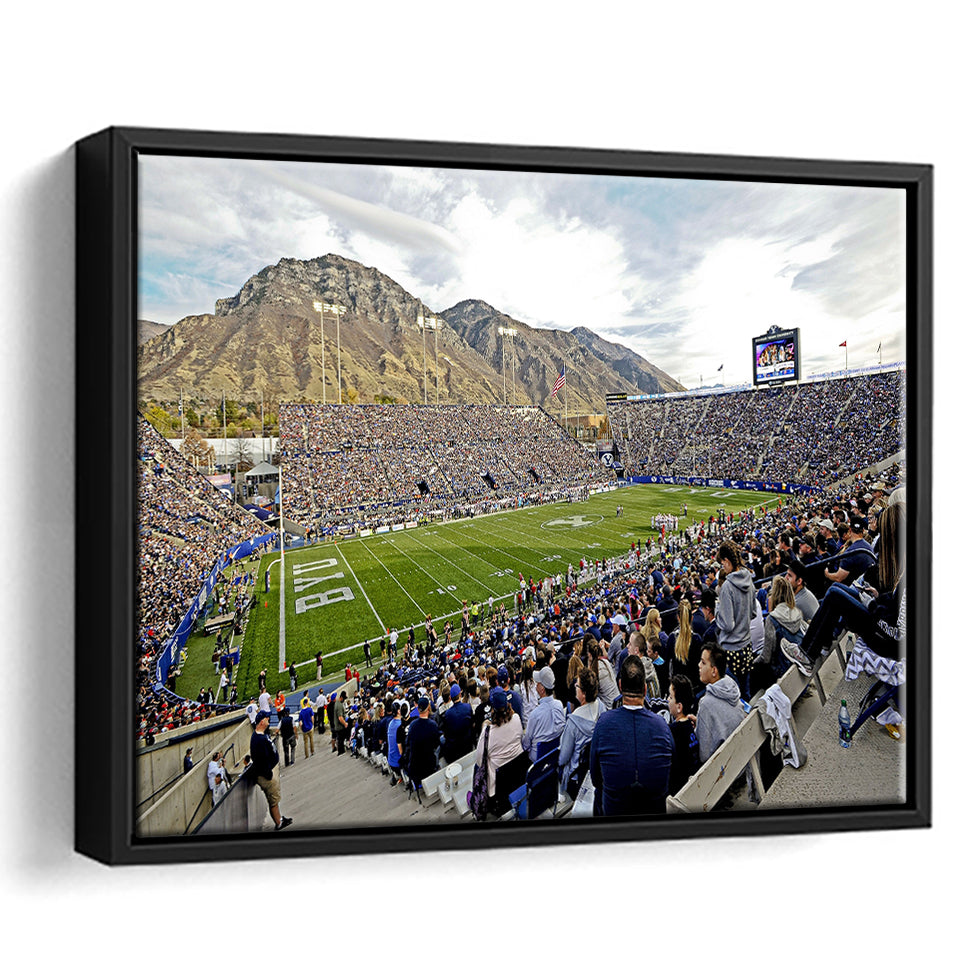 LaVell Edwards Stadium, Stadium Canvas, Sport Art, Gift for him, Framed Canvas Prints Wall Art Decor, Framed Picture