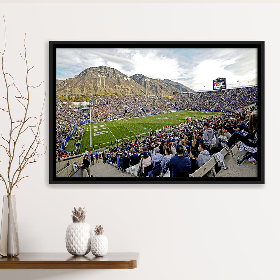 LaVell Edwards Stadium, Stadium Canvas, Sport Art, Gift for him, Framed Canvas Prints Wall Art Decor, Framed Picture