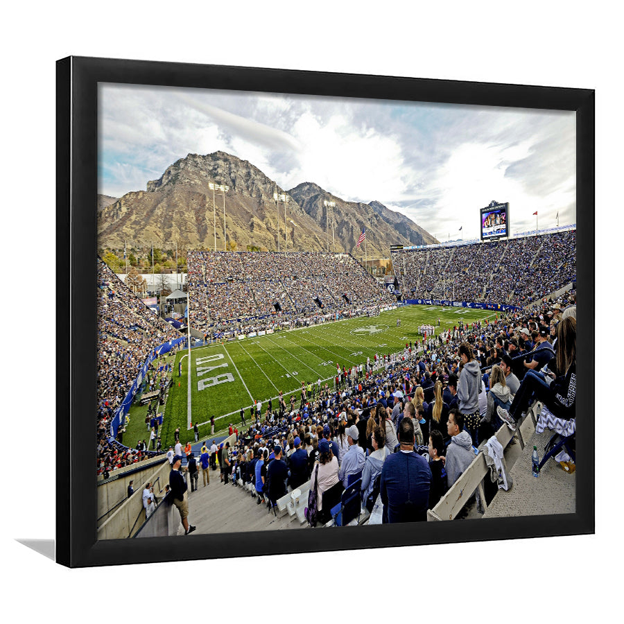 LaVell Edwards Stadium, Stadium Canvas, Sport Art, Gift for him, Framed Art Prints Wall Art Decor, Framed Picture