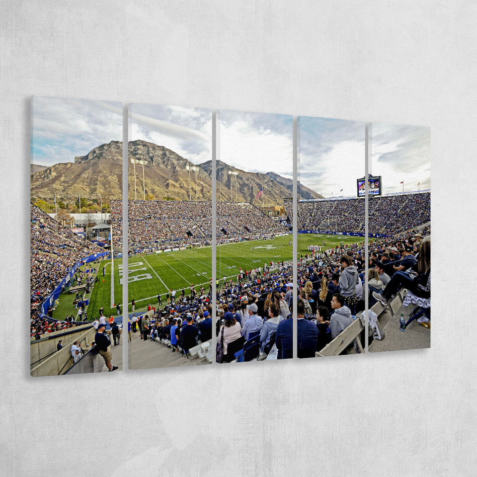 LaVell Edwards Stadium, Stadium Canvas, Sport Art, Gift for him, Multi Panels B, Canvas Prints Wall Art Decor