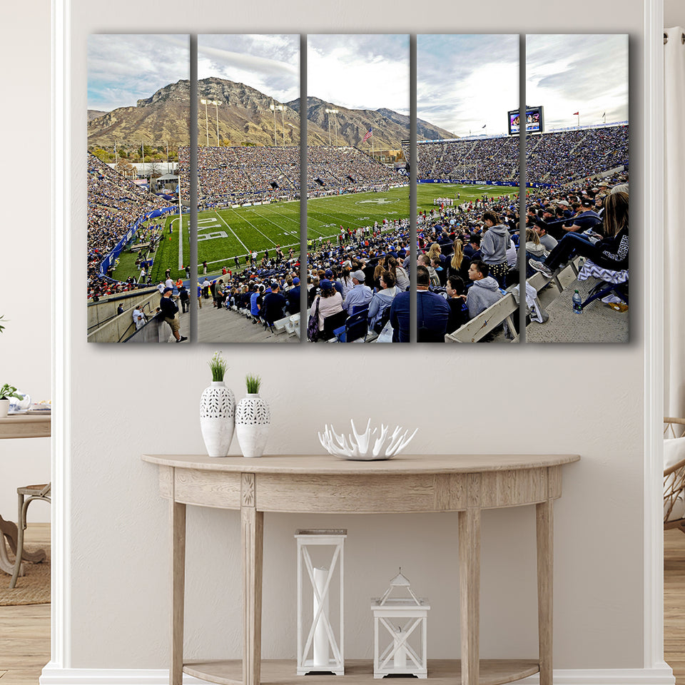 LaVell Edwards Stadium, Stadium Canvas, Sport Art, Gift for him, Multi Panels B, Canvas Prints Wall Art Decor