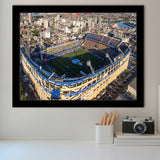 La Boca Stadium Aerial View, Stadium Canvas, Sport Art, Gift for him, Framed Art Prints Wall Art Decor, Framed Picture