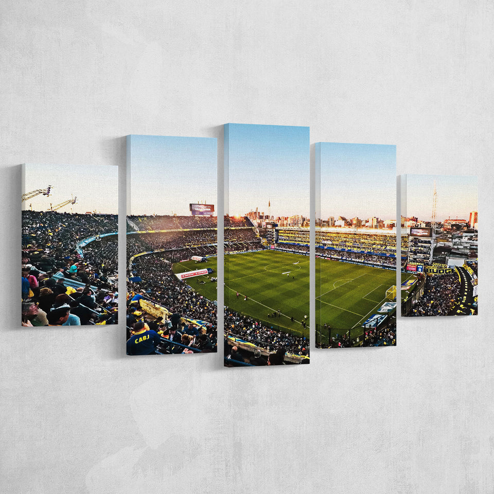 La Bombonera Boca Junior Stadium, Stadium Canvas, Sport Art, Large Canvas, Multi Panels, Canvas Prints Wall Art Decor