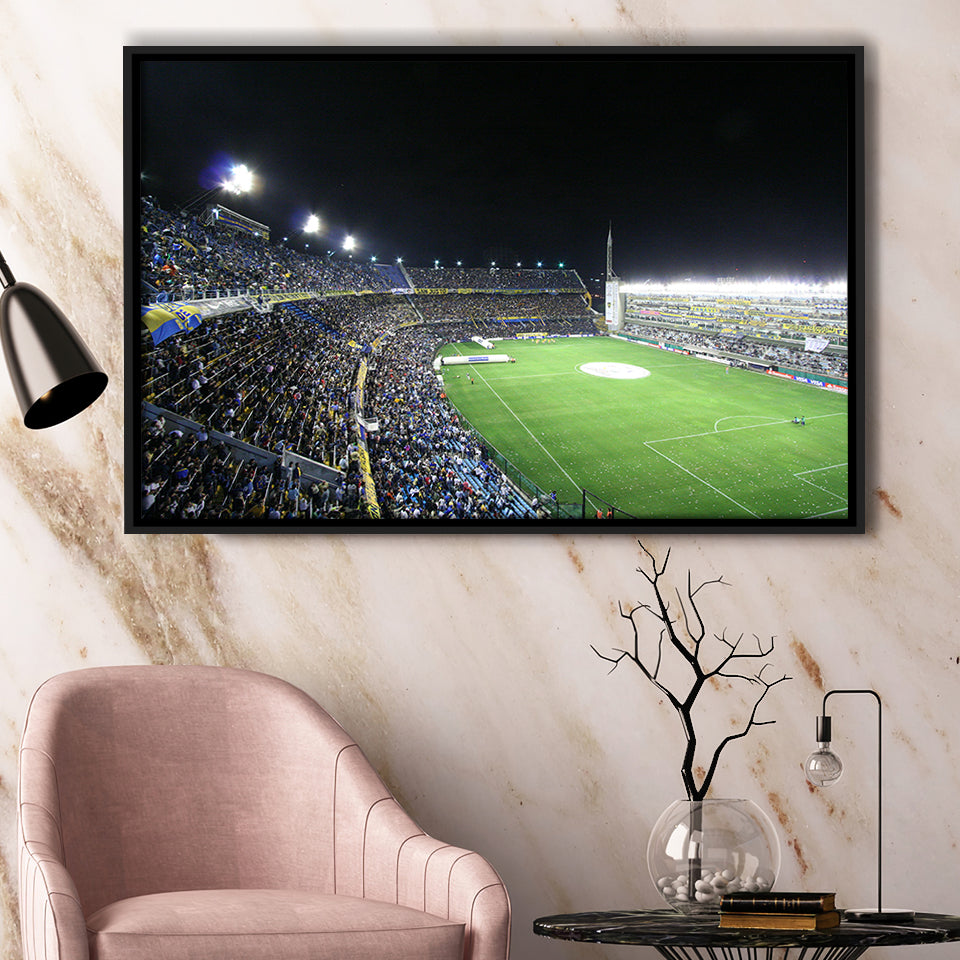 La Bombonera, Stadium Canvas, Sport Art, Gift for him, Framed Canvas Prints Wall Art Decor, Framed Picture