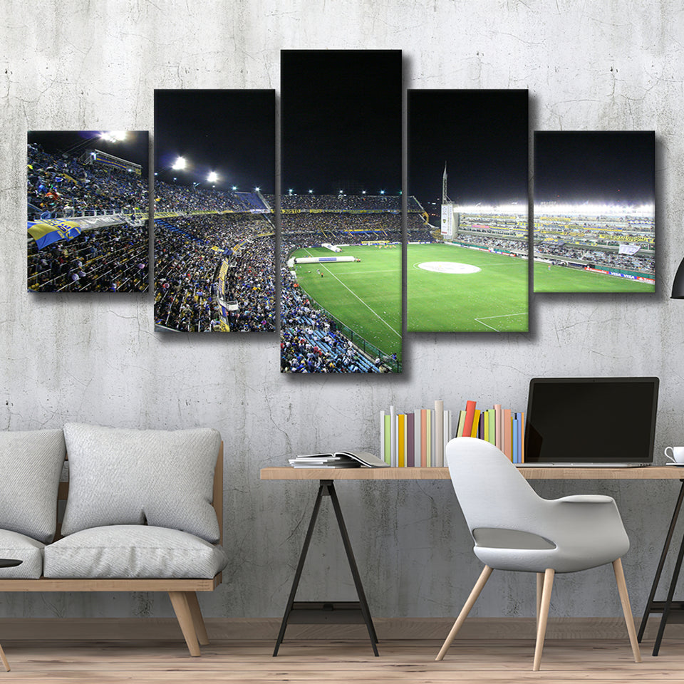 La Bombonera, Stadium Canvas, Sport Art, Large Canvas, Multi Panels, Canvas Prints Wall Art Decor