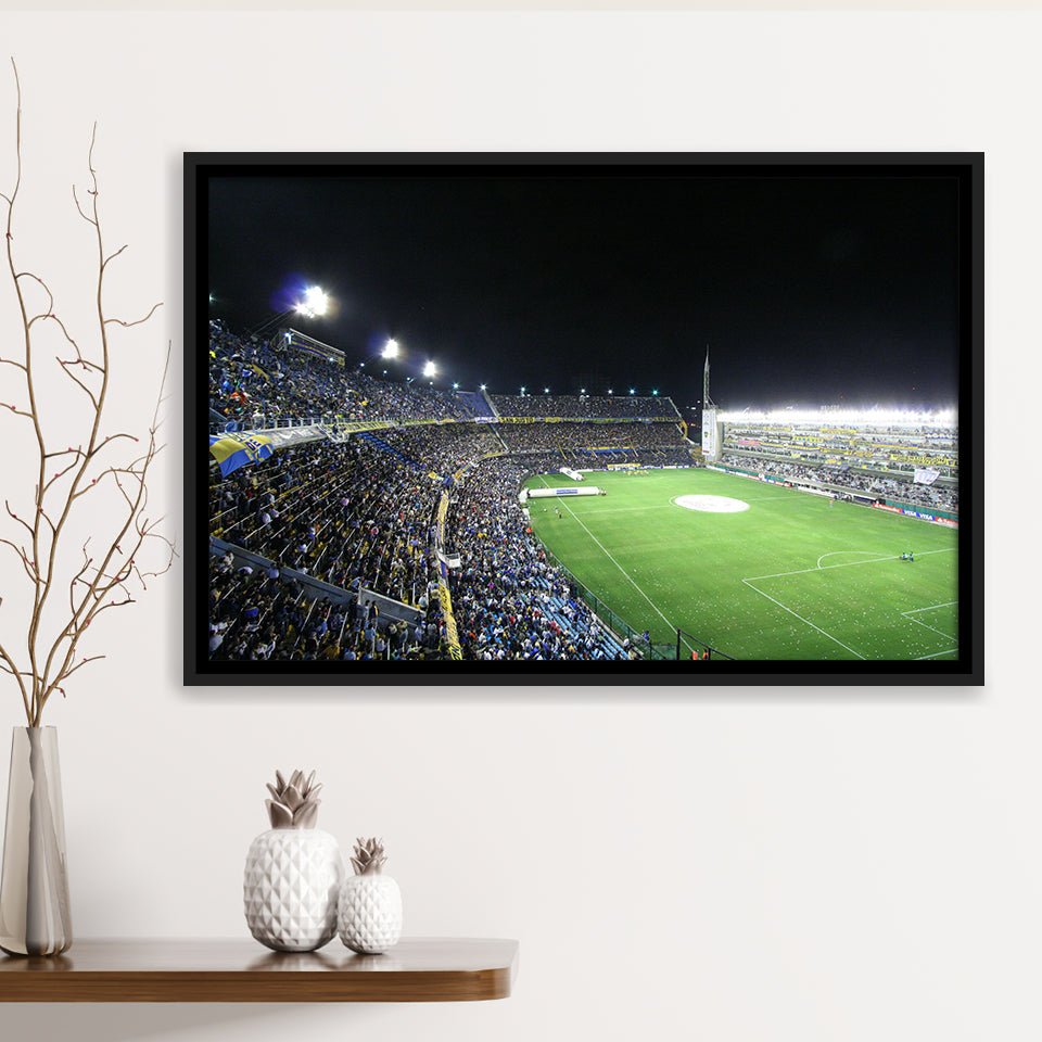 La Bombonera, Stadium Canvas, Sport Art, Gift for him, Framed Canvas Prints Wall Art Decor, Framed Picture
