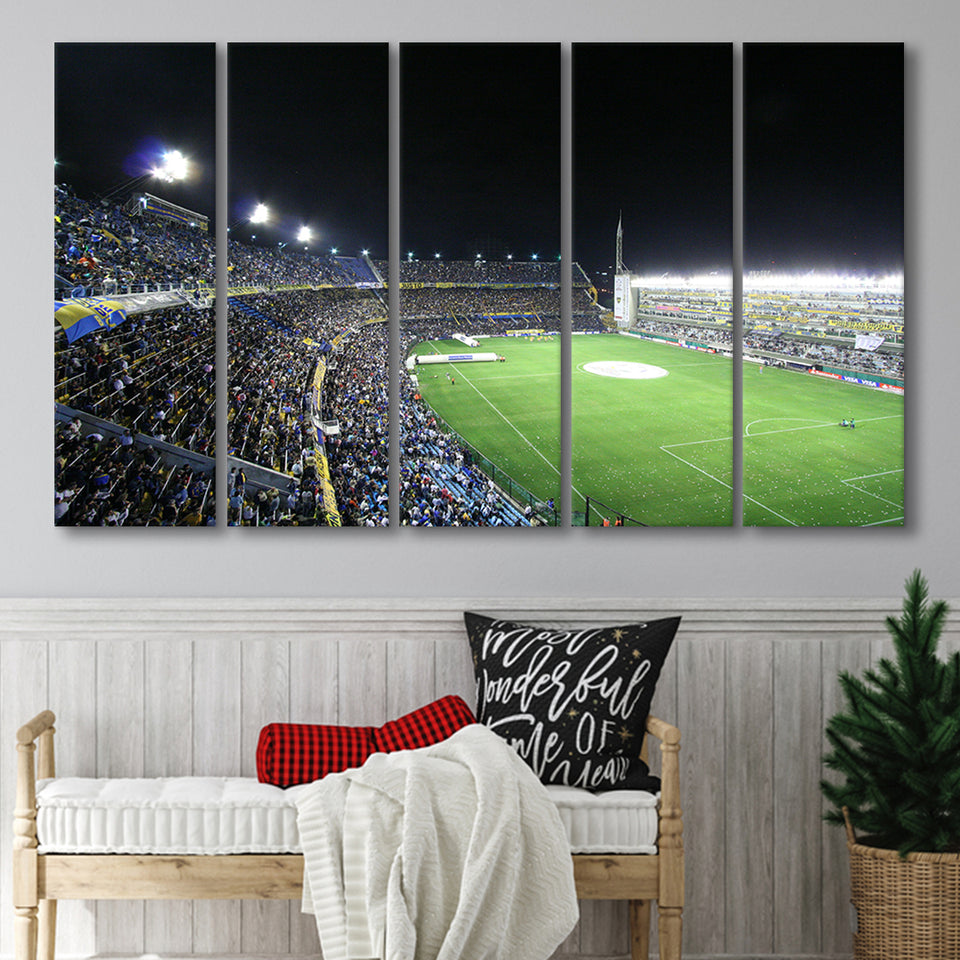 La Bombonera, Stadium Canvas, Sport Art, Gift for him, Multi Panels B, Canvas Prints Wall Art Decor