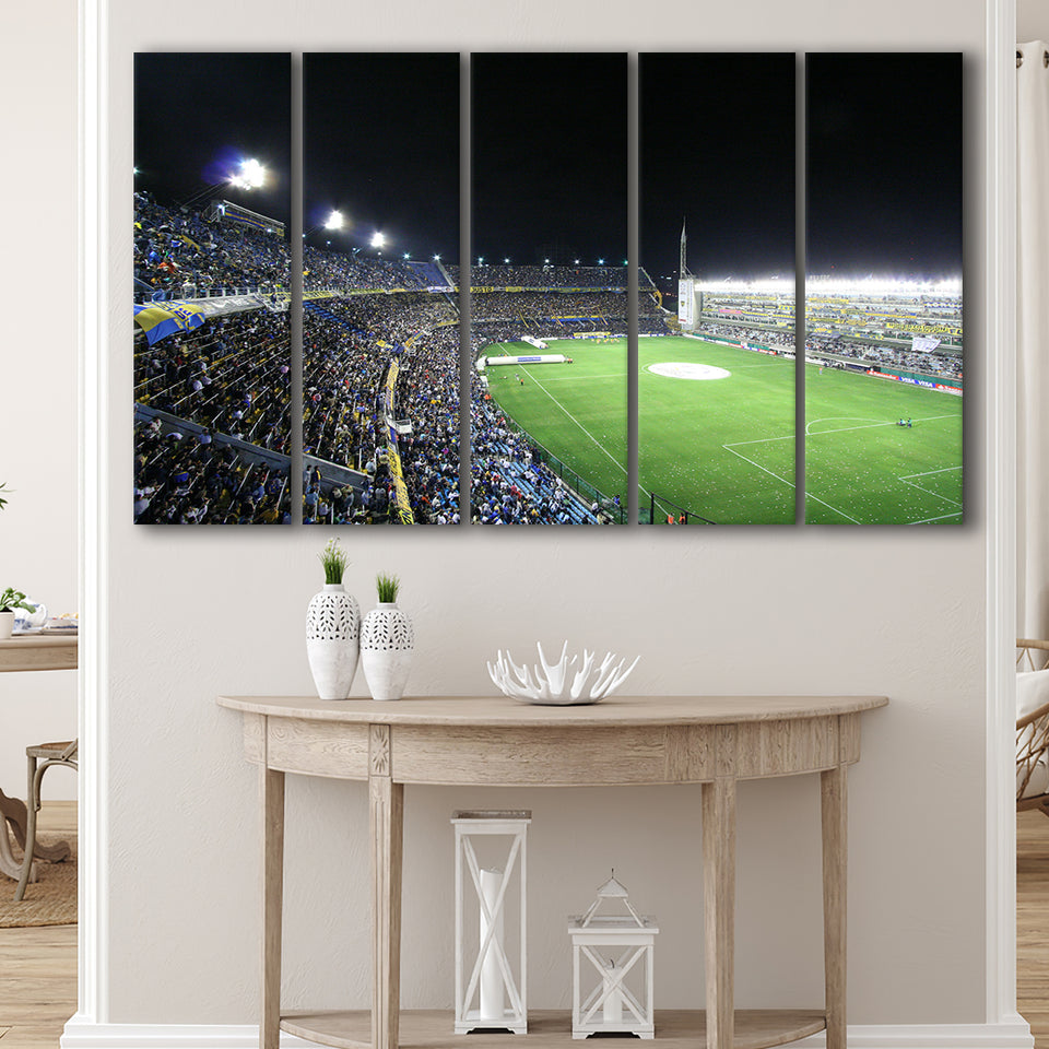 La Bombonera, Stadium Canvas, Sport Art, Gift for him, Multi Panels B, Canvas Prints Wall Art Decor