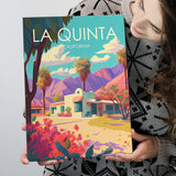 La Quinta California Retro Art Print ,City Art Print, Large Canvas, Canvas Print Wall Art Home Decor