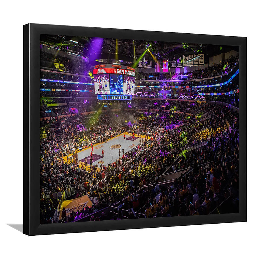 La Staples Center, Stadium Canvas, Sport Art, Gift for him, Framed Art Prints Wall Art Decor, Framed Picture