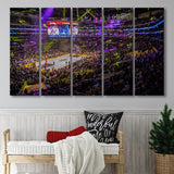 La Staples Center, Stadium Canvas, Sport Art, Gift for him, Multi Panels B, Canvas Prints Wall Art Decor